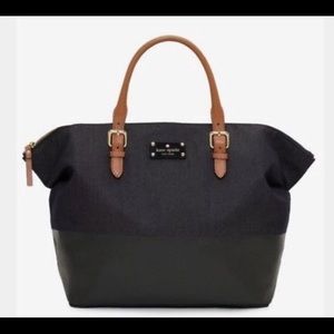 Kate Spade Dixon Place Blaine Blue Denim Satchel
